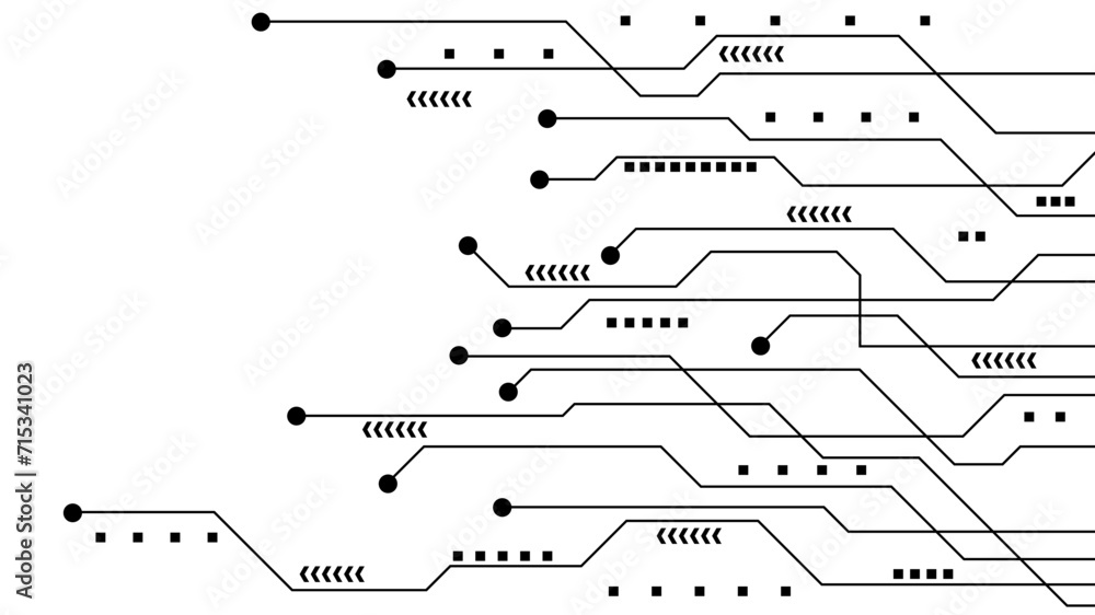 Poster hi-tech digital data abstract design