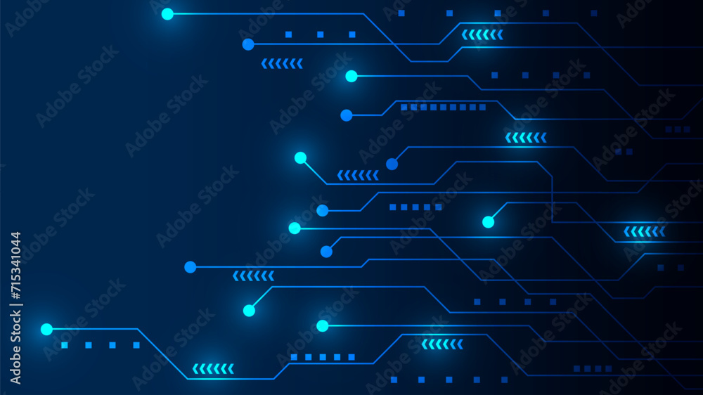 Poster hi-tech digital data abstract design