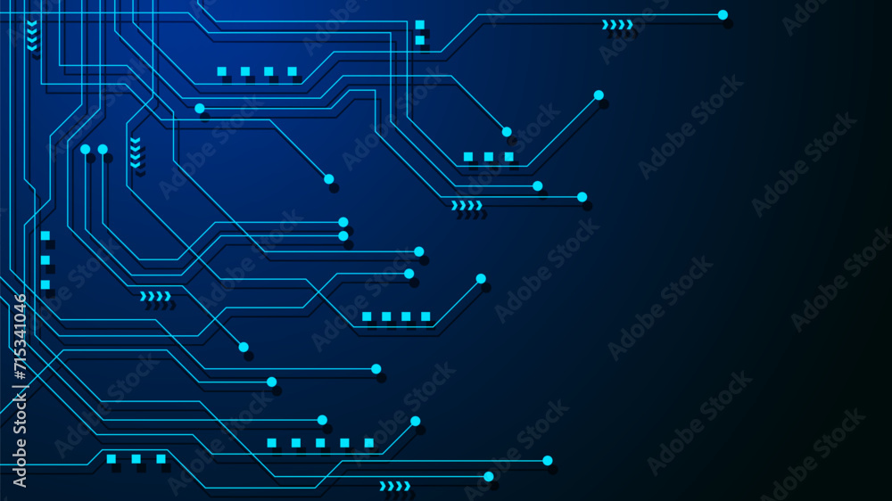 Poster hi-tech digital data abstract design