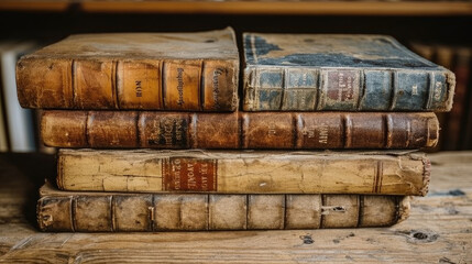 old books. knowledge with standing test of time. Wide format 