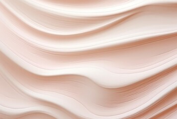 Fototapeta premium The texture of a delicate and velvety pink cream, evoking a sense of softness and refinement.