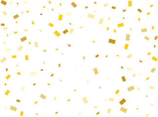 Gold Rectangular Confetti