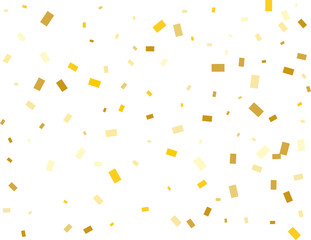 Gold Rectangular Confetti
