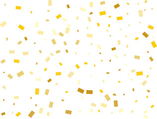 Gold Rectangular Confetti