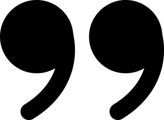 Quotation marks. Black quotes icon vector.