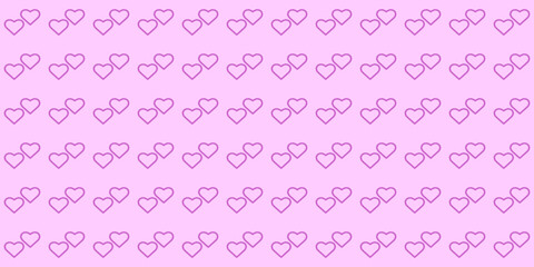 Vector abstract texture with linear hearts. Stylish design for wrapping fabric cloth print wedding decor. Valentines day pattern Textile swatch Heart Pastel light pink seamless pattern Minimal print