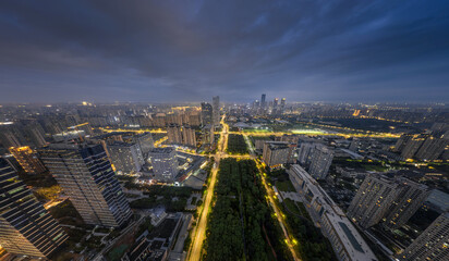 view of downtown city