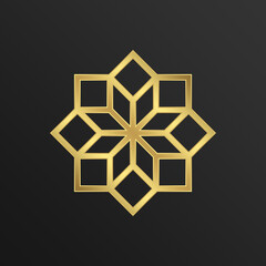 Luxury Gold - Islamic Ornament - Editable Vector : Suitable for Islamic Theme and Other Graphic Related Assets.