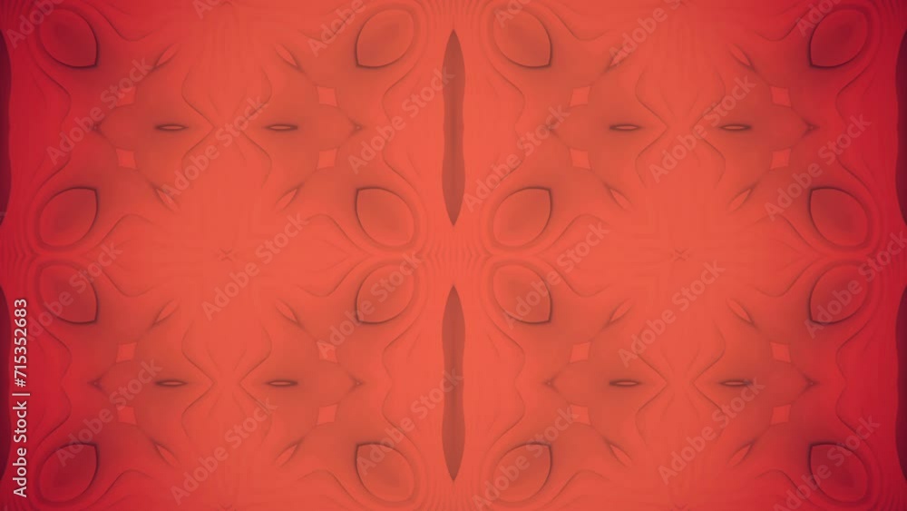 Aufkleber Bright and colorful seamless loop animation on a red background with flowing patterns. Visually appealing and dynamic composition. 3d rendering. 4K, Ultra HD resolution