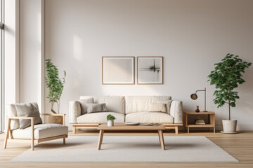 Chic Minimalist Living Room with Elegant Decor