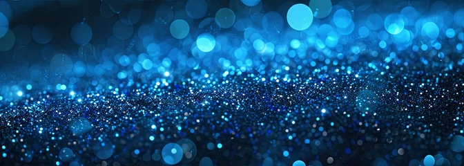 Poster Abstract shiny blue glitter background © Jane Kelly
