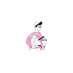 poses of activity people in pink clothes people