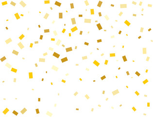 Gold Rectangular Confetti