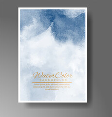 Cover template with watercolor background. Design for your cover, date, postcard, banner, logo.