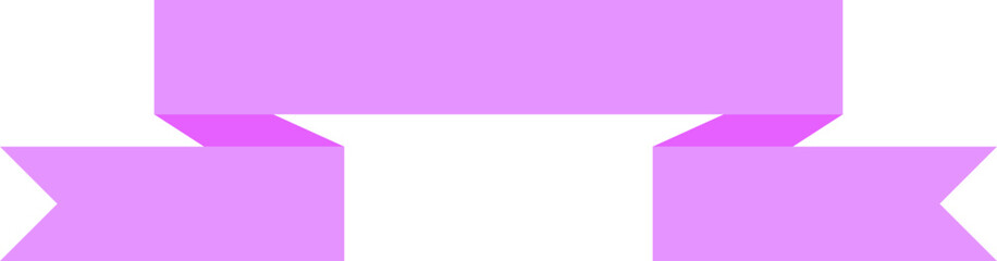 Purple Ribbon Banner
