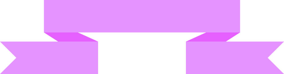 Fototapeta premium Purple Ribbon Banner