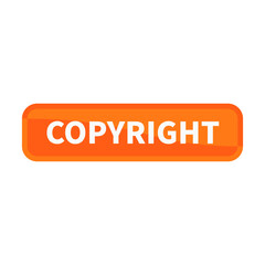 copyright button Orange Rectangle Shape For Trademark Information Website Business Marketing Social Media
