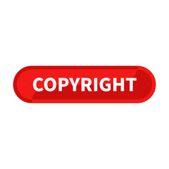 copyright button Red Rounded Rectangle Shape For Trademark Information Website Business Marketing Social Media
