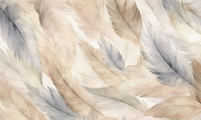 background pattern beige feathers