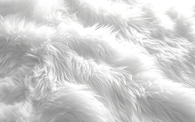 Fototapeta premium fur background, Fuzzy plush white background.