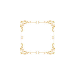 set border with gold outline color design