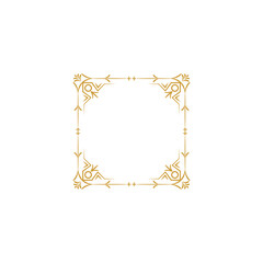 set border with gold outline color design