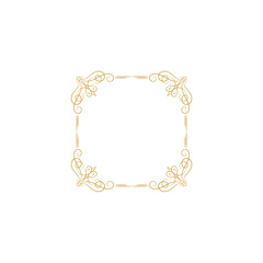 set border with gold outline color design