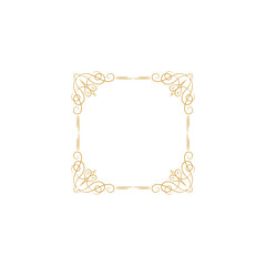 set border with gold outline color design