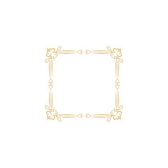 set border with gold outline color design