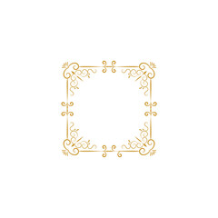 set border with gold outline color design