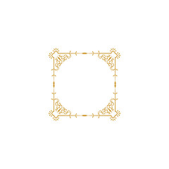 set border with gold outline color design