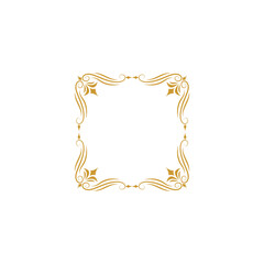 set border with gold outline color design