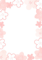 ラフな桜のフレーム_20