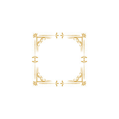 set border with gold outline color design
