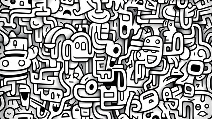 Cute graffiti art abstract background poster web page PPT, art background