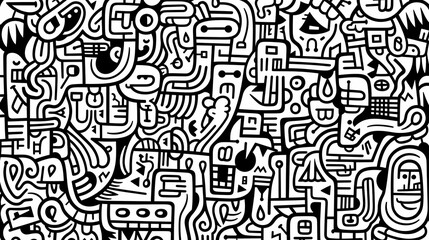 Cute graffiti art abstract background poster web page PPT, art background