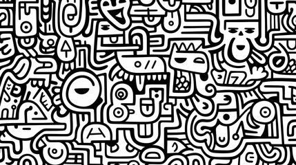 Cute graffiti art abstract background poster web page PPT, art background