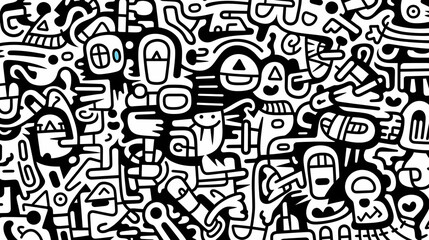Cute graffiti art abstract background poster web page PPT, art background