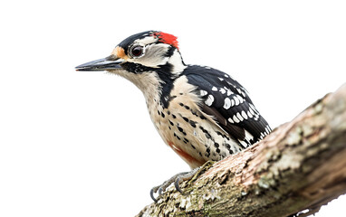 Woodpecker's Melodic Presence On Transparent Background.
