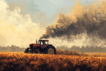 Agriculture: Practices such as burning of crop residues and use of fertilizers contribute to air pollution
