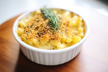 mac and cheese with truffle oil drizzle