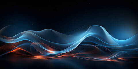 Abstract Technology Wave Background. Sound Wave Background