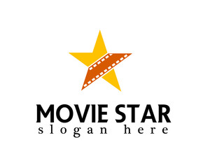 creative movie star logodesign template