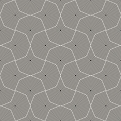 Vector seamless pattern. Repeating geometric elements. Stylish monochrome background design.