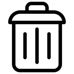 trash can,garbage can,rubbish bin icon