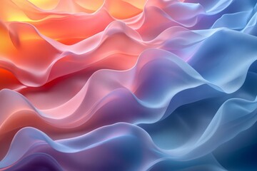 Obraz premium Texture, background, gradient frosted glass, flowing, transparent, elegant curves