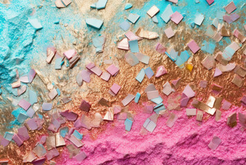 Close Up of a Pink and Blue Background