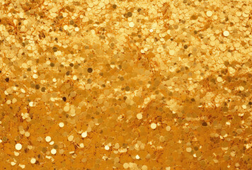 Shiny Gold Background With Abundance of Small Circles
