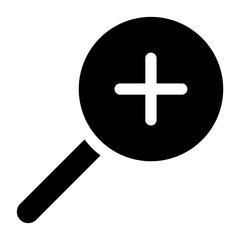 Fototapeta premium Search magnifying glass icon for apps and websites