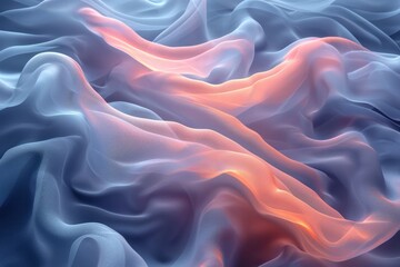 Obraz premium Texture, background, gradient frosted glass, flowing, transparent, elegant curves